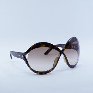 Tom Ford Carine-02 FT0902 52F Sunglasses Havana Butterfly Frame, Brown Lenses